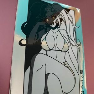 Reflective sticker insatiable junko enoshima